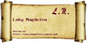 Laky Magdolna névjegykártya