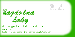 magdolna laky business card